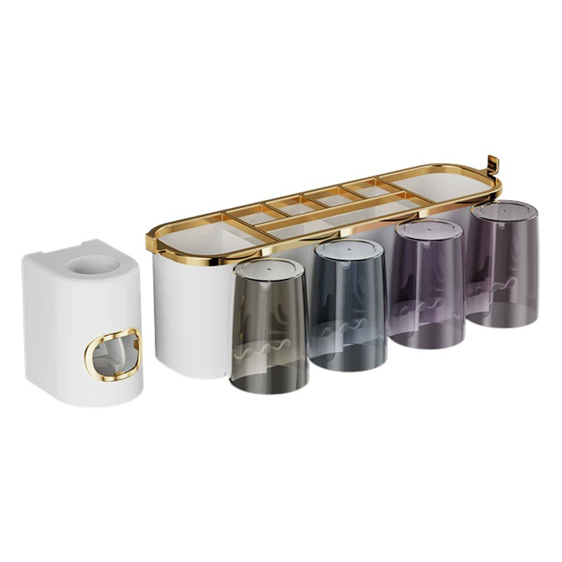 Подставка для зубных щеток без перфорации, чашка для чистки, чашка для полоскания рта, настенная полка, настенная полка для электрических зубных щеток для ванной комнаты