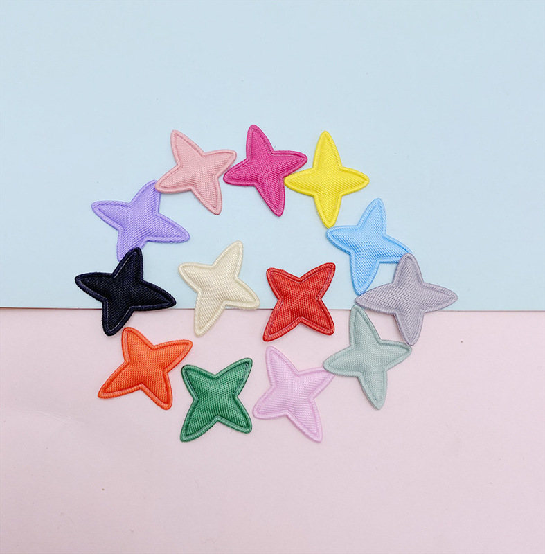 Imitation Embroidered Five-pointed Star Embroidery Apparel Decorations Accessories Shoes and Hats Bag Hand Book Accessories Double-sided Flash Stars