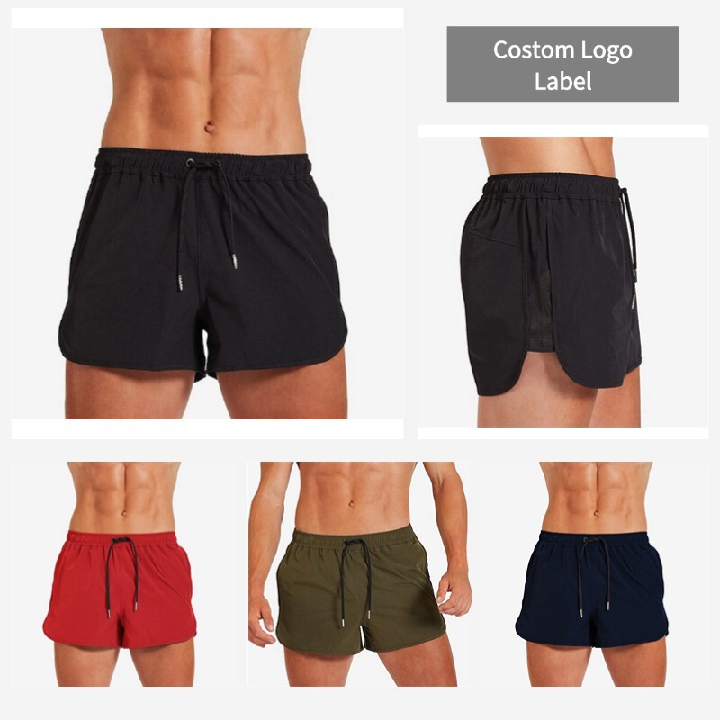 2023 Amazon summer new quick-drying beach shorts men's thin fitness training sprint sports shorts