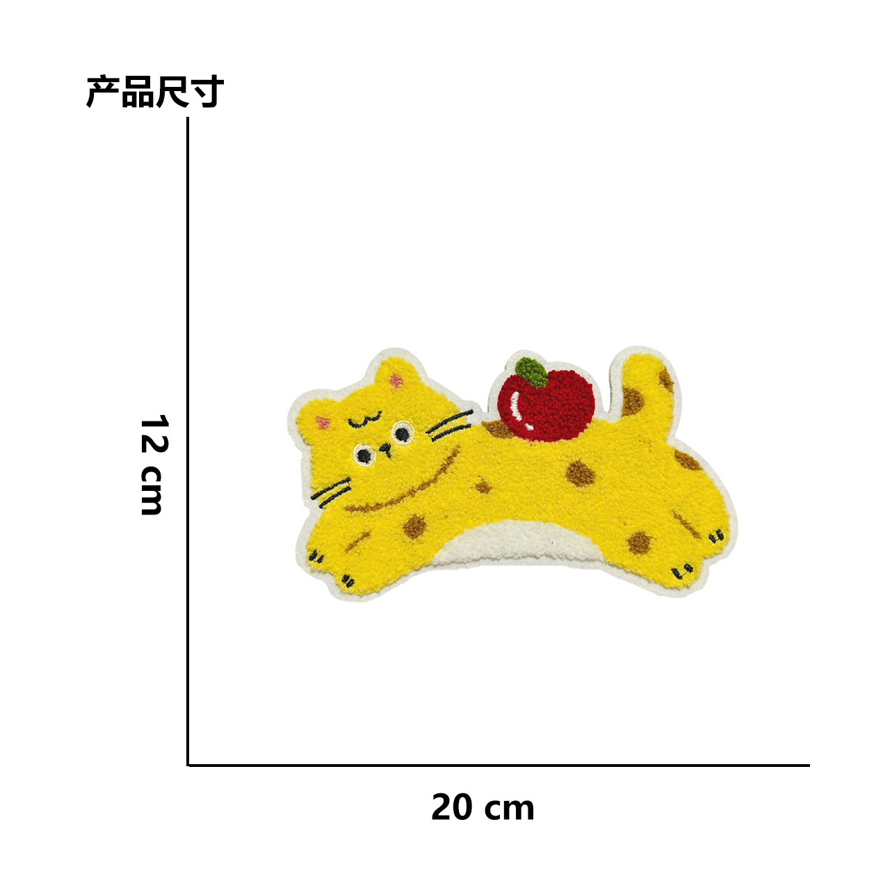 Nuevos dibujos animados computadora bordado toalla bordada gatito perro pegatinas de tela accesorios ropa bolsa accesorios DIY pegatinas
