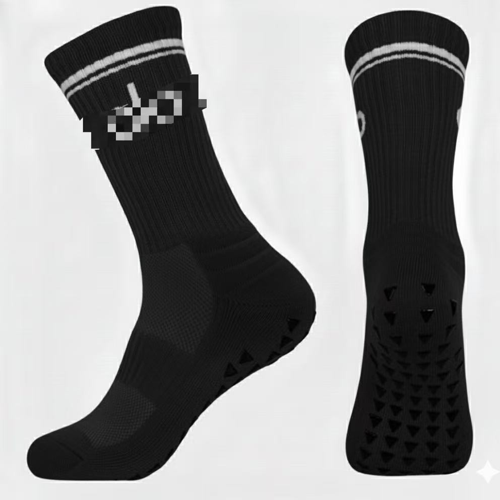 Cross-Border Mid-Tube Anti-Slip Dotted Football Socks, Mesh Breathable Sweat-Absorbent Professional Training Basketball Socks, Anti-Slip Sports Socks