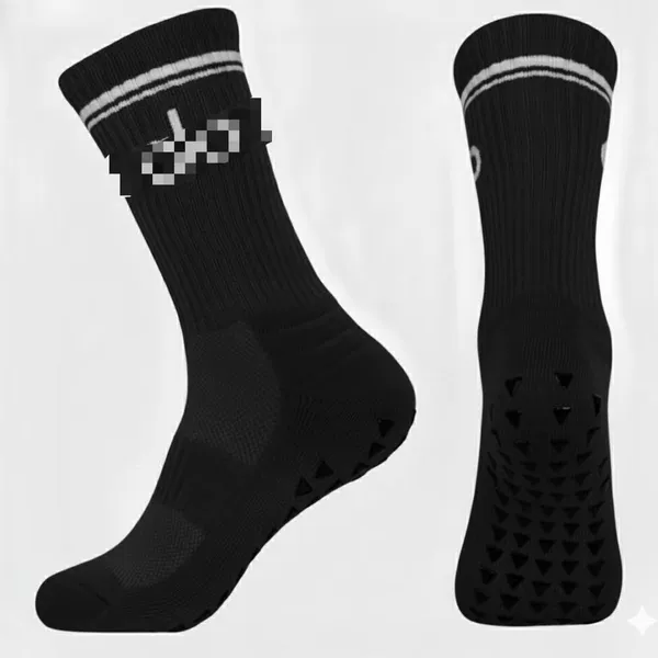 Cross-Border Mid-Tube Anti-Slip Dotted Football Socks, Mesh Breathable Sweat-Absorbent Professional Training Basketball Socks, Anti-Slip Sports Socks