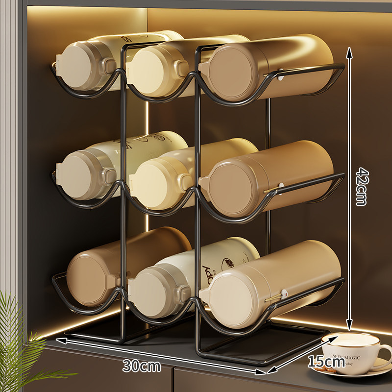 Estante de Almacenamiento para Tazas de Hierro, Apilable, para Cocina