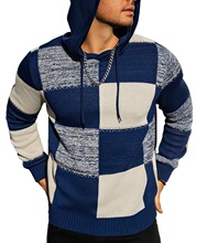 B 26956 Knitted Hoodie Sweater Men ������֯�� �羳����