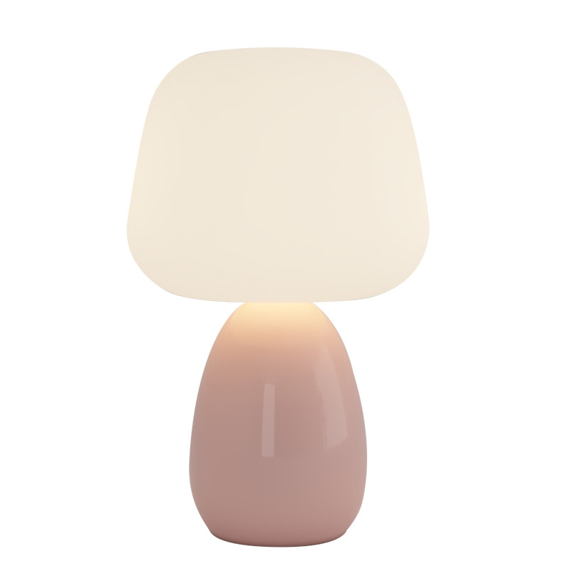 Lámpara de mesa Daguanyuan, lámpara de noche estilo crema, moderna, sencilla, linda, femenina, decorativa, luz nocturna ambiental 179L