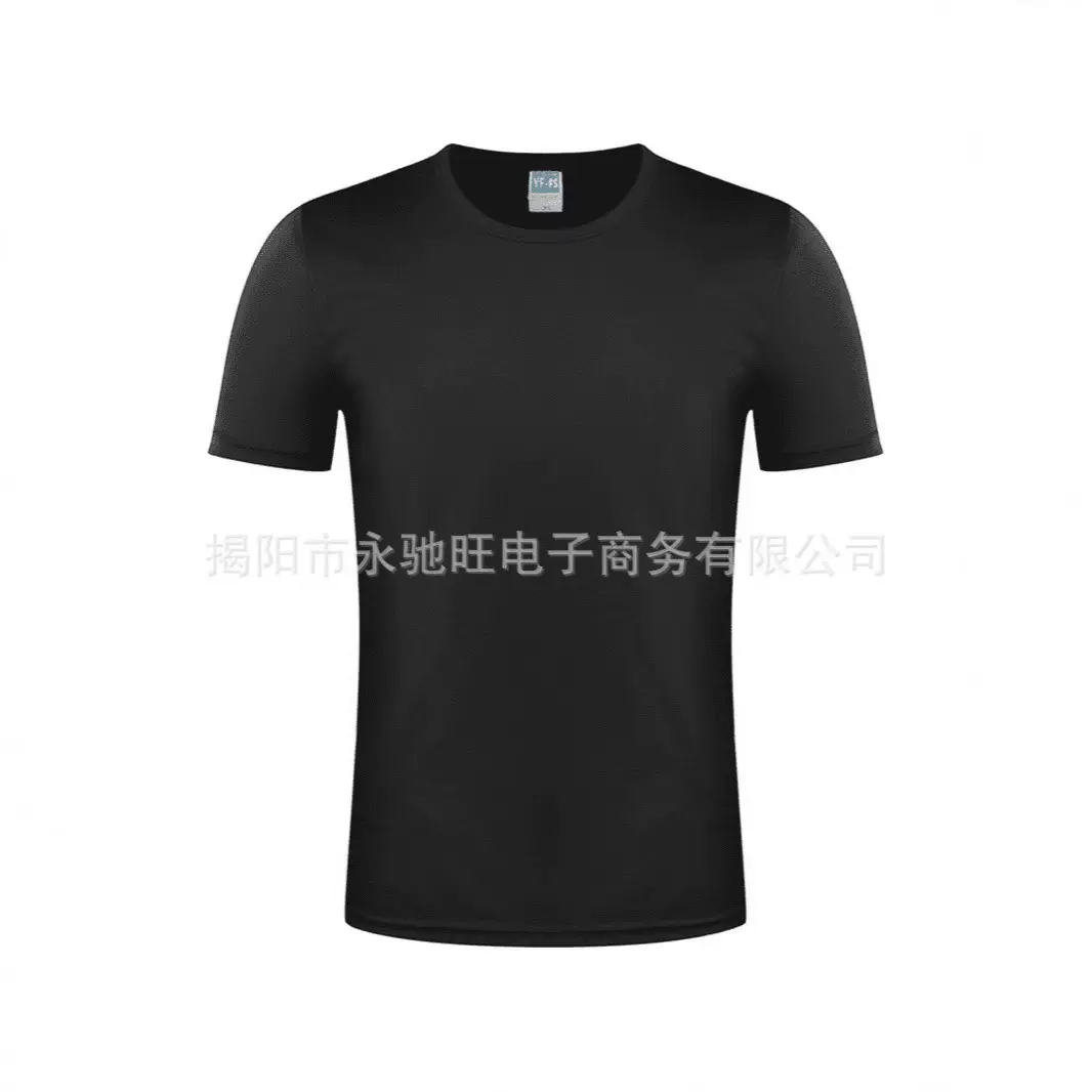 跨境厂家直销美式水洗短袖圆领纯色衬衫日系宽松休闲街头风T恤男