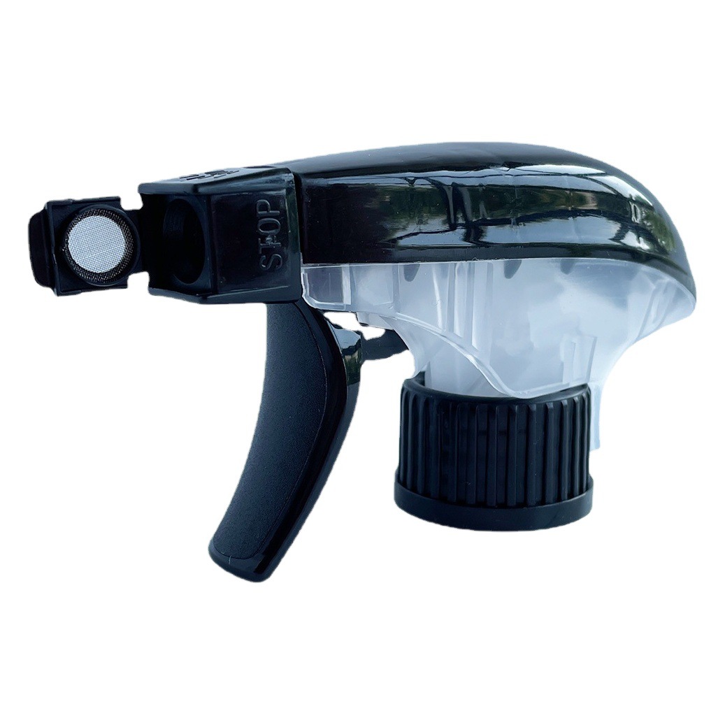 Fábrica de mano hebilla doble cubierta de espuma pistola cuadrada limpiador pistola de aceite de limpieza spray de espuma pistola cuadrada boquilla de plástico