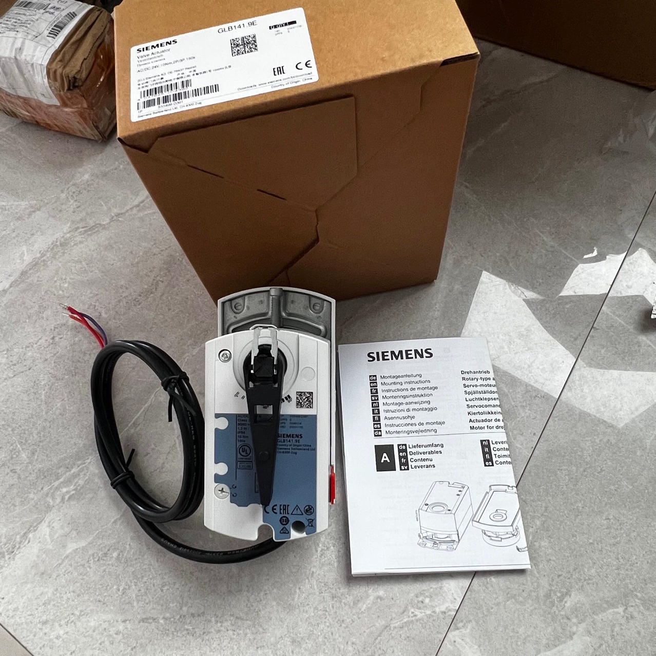 GLB141.9E поставка Siemens Электрический привод клапана шаровой привод на складе