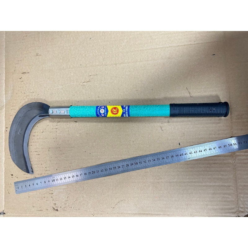 农用户外65锰钢镰刀免磨鱼头刀割草镰刀除草收割镰刀长柄玉米收割