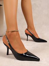P 23421 Pointed Toe Rhinestone Sandals ��ͷˮ����Ь �羳����