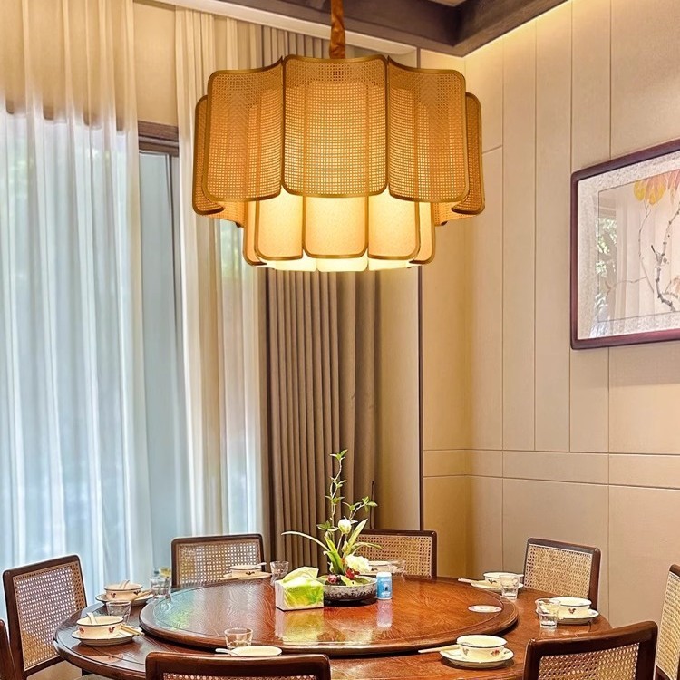 Sala de té Zen de estilo antiguo estilo japonés restauración alojamiento residencial estilo chino pastoral estudio lámpara Zhongshan