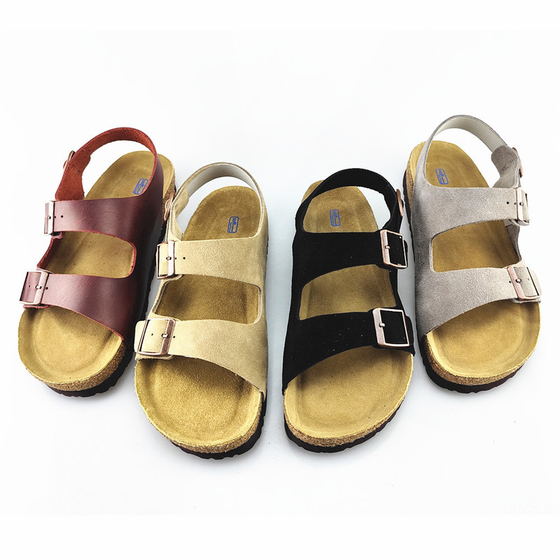 Dongwu Outdoor Shoe Factory Suede Slippers Anti-Slip Bk Sandals Summer Beach Shoes Couple Men's and Women's Shoes Birkenstock Soft Sole