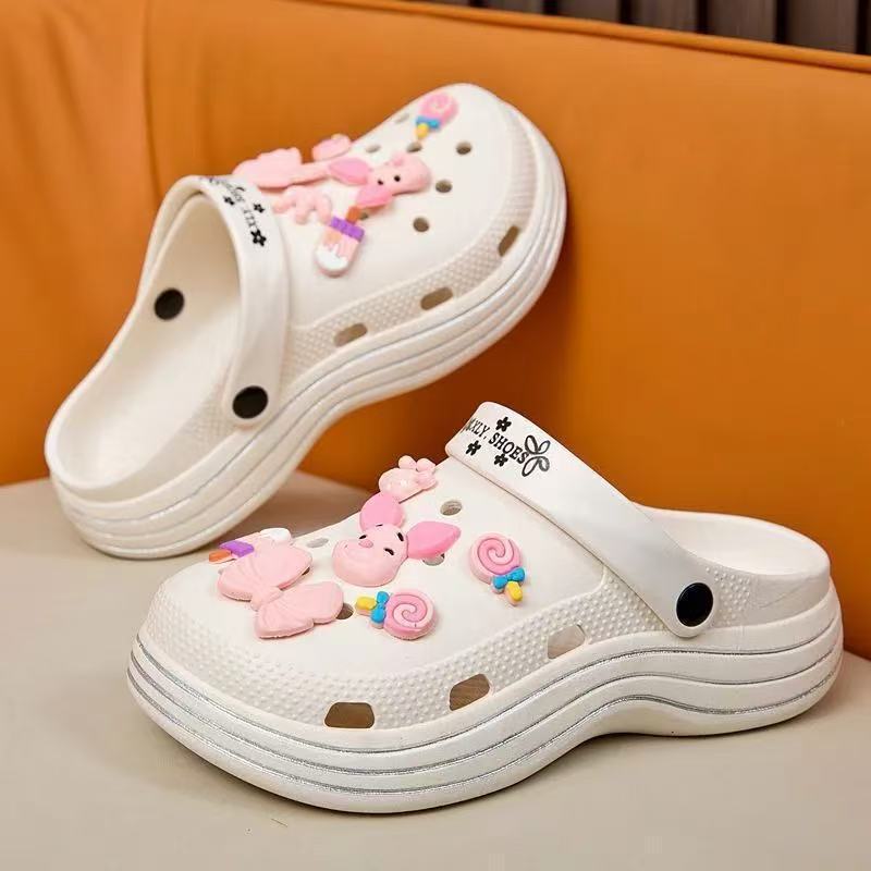 [쓰리라인 크록스] 화이트 [피기]