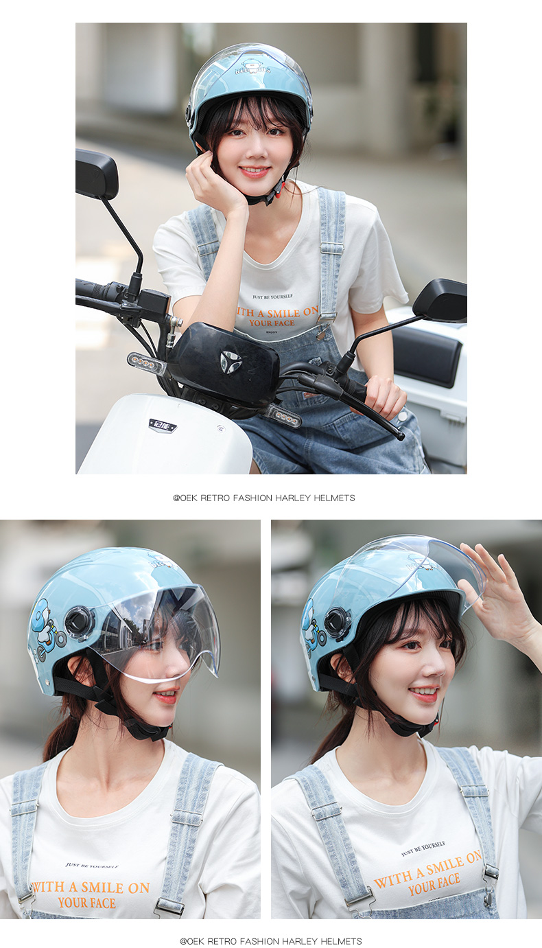 3C Certified Electric Vehicle Helmet Motorcycle Summer Half Helmet