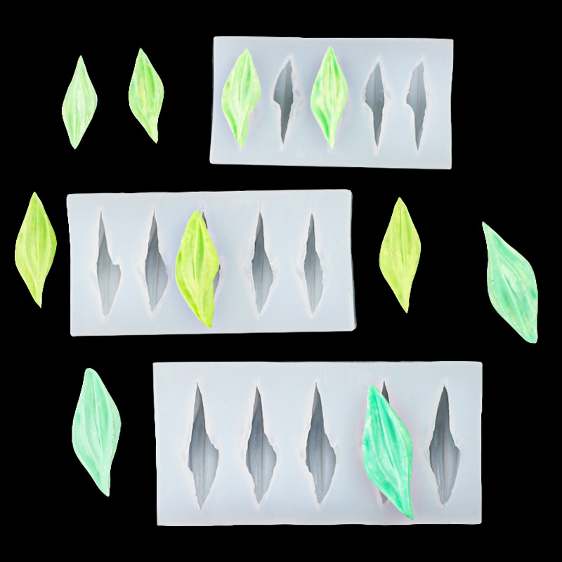 Crema hoja raspador textura fondant chocolate flor horneado epoxi pastel decoración molde de silicona