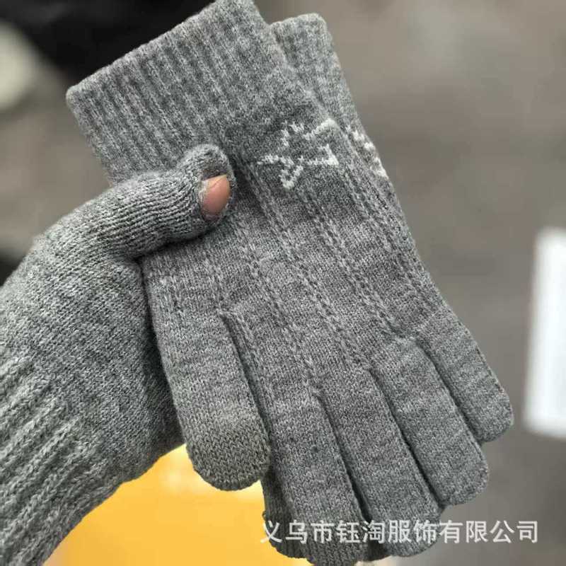 手套男女保暖防寒加绒通用冬季保暖可触屏手套针织毛线手套骑手套|undefined