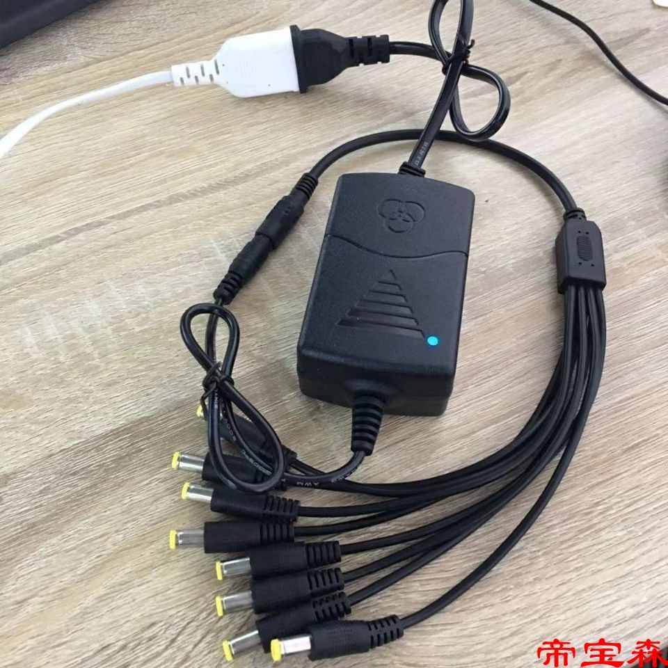 12V2A One to four 5A 3A 10A A drag switch source video camera indoor source 2A The power adapter