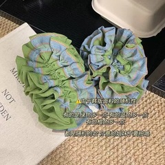 绿野仙踪花边绣球褶皱丸子头马尾气质感百搭扎发头绳头饰