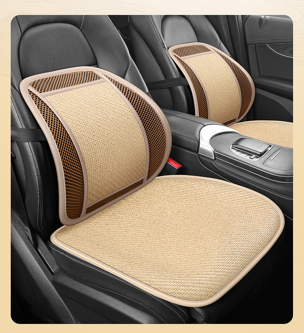 Summer Car Lumbar Support Cushion Breathable Office Seat Massage Lumbar Cushion Waist Support Car Backrest Cushion