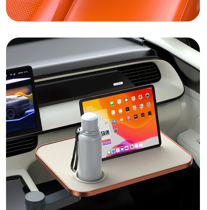 Car-Mounted Multifunctional Small Table, Dining Table, Creative Rear Seat Writing Board, Laptop Computer Office Study Table