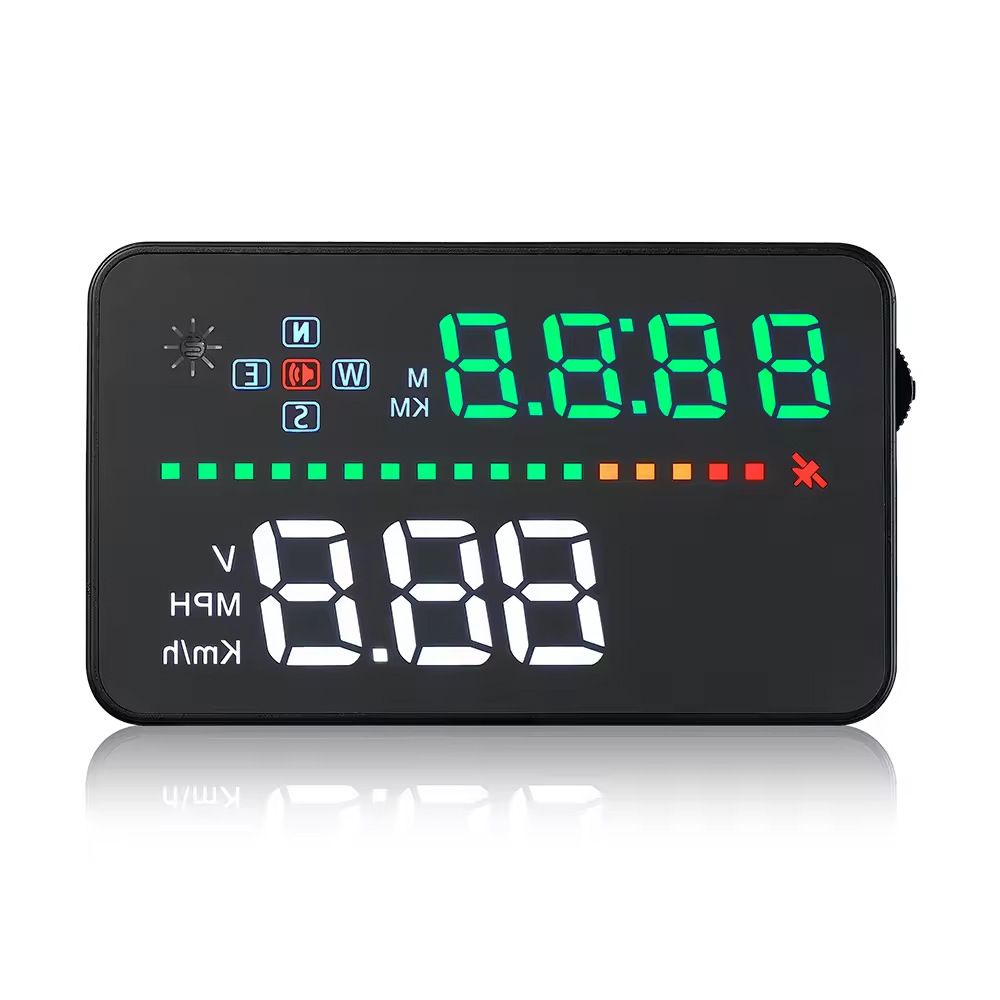 A3 3.5inch Car Hud Head-Up Display Projector Gps Speedometer Obd2 Car Speed Warning