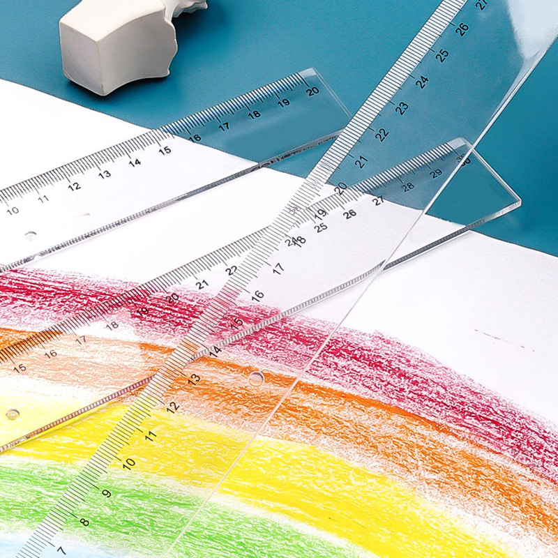 Monos de oro 60 100 120 150cm reglas de plástico transparente reglas de papelería para estudiantes