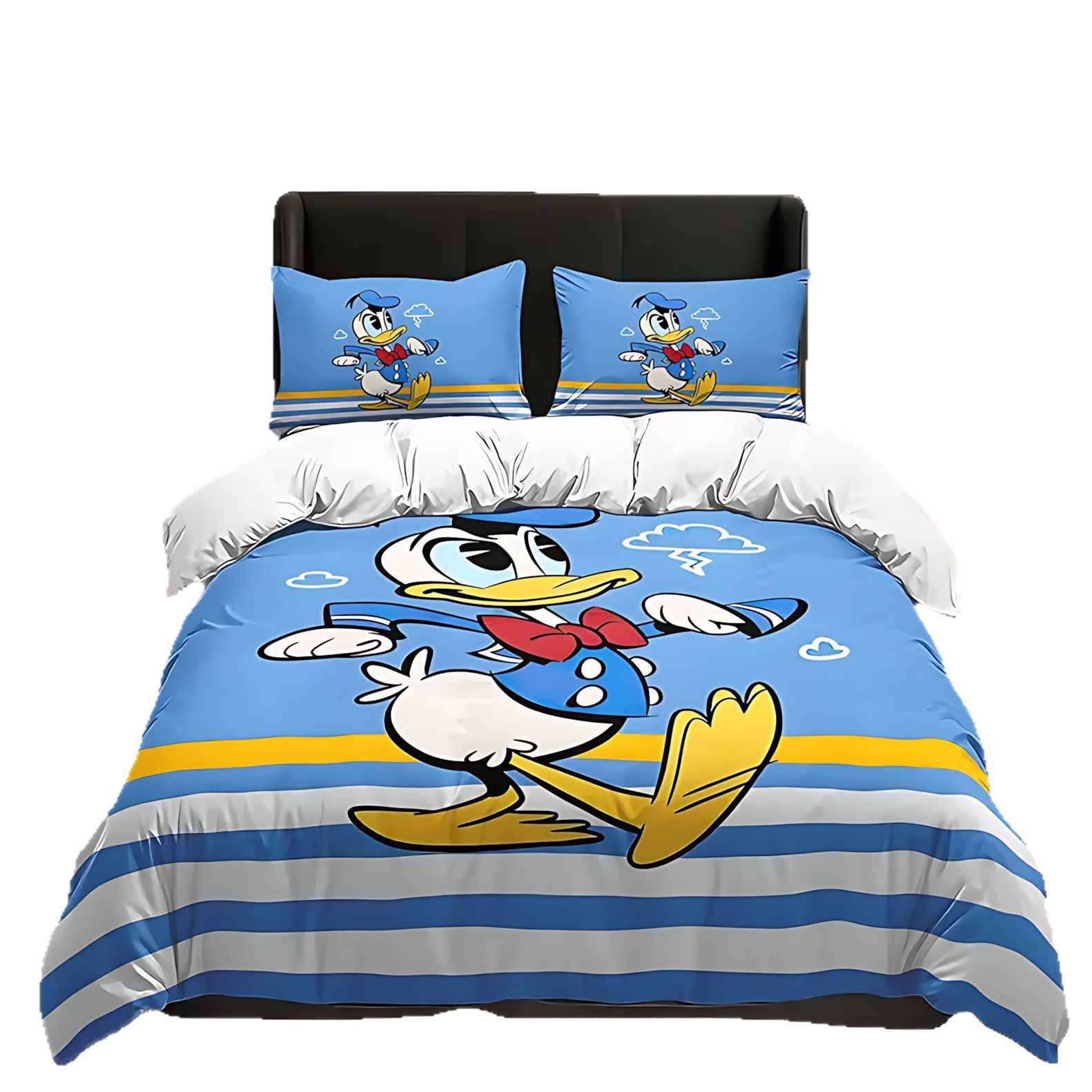 TEMU / JIT nuevos productos transfronterizos colcha de cama de impresión digital de dibujos animados encantadores Donald