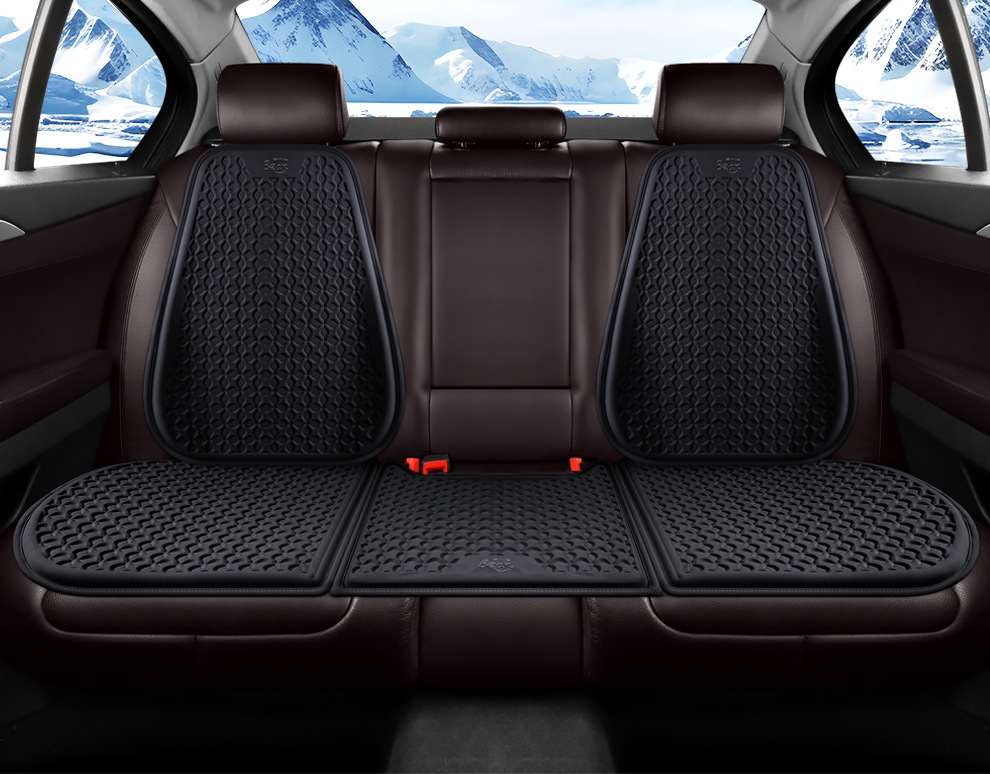 Car Cushion Summer Gel Cool Mat Single-piece Four Seasons Universal Ventilated Butt Pad Ice Silk Seat Cushion Seat Cushion Ice Cool