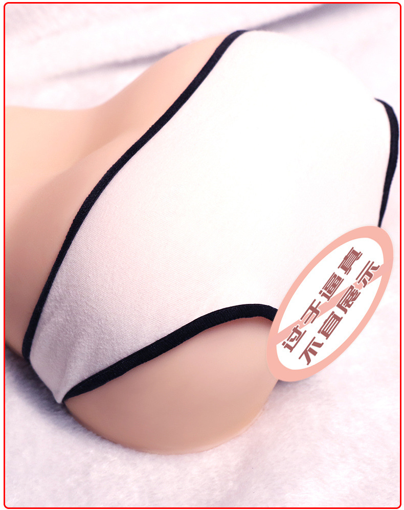 Jiuai Half-Body TPE Masturbator with Vaginal and Anal Channels, Manual Use — detail image 25