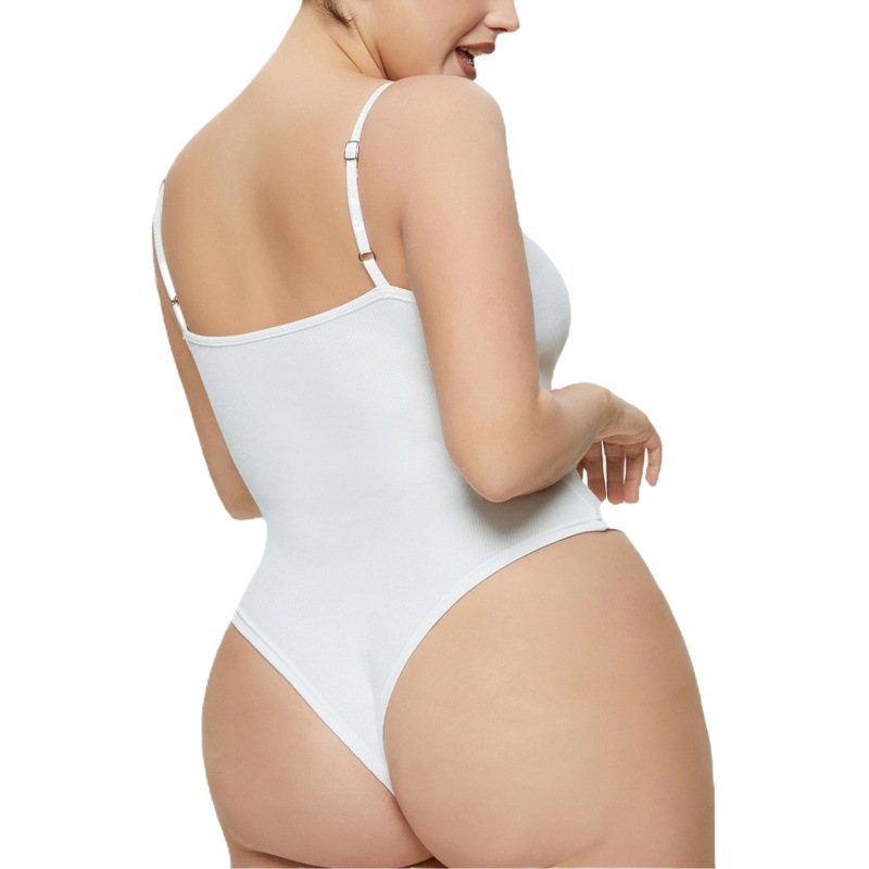 Comercio exterior europeo y americano más tamaño de las mujeres sexy triángulo mono hilo con cuello en V Sling mono femenino