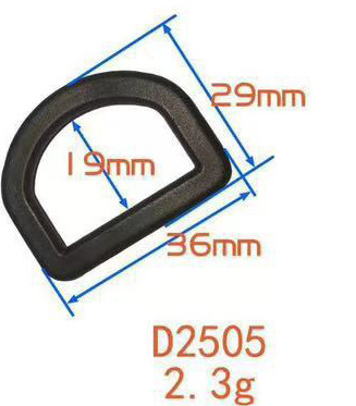 Venta directa de fábrica de hebillas de plástico en forma de D, hebillas de cinco puntas, hebillas triangulares, hebillas de media luna, hebillas de ajuste y hebillas en forma de D. image 29