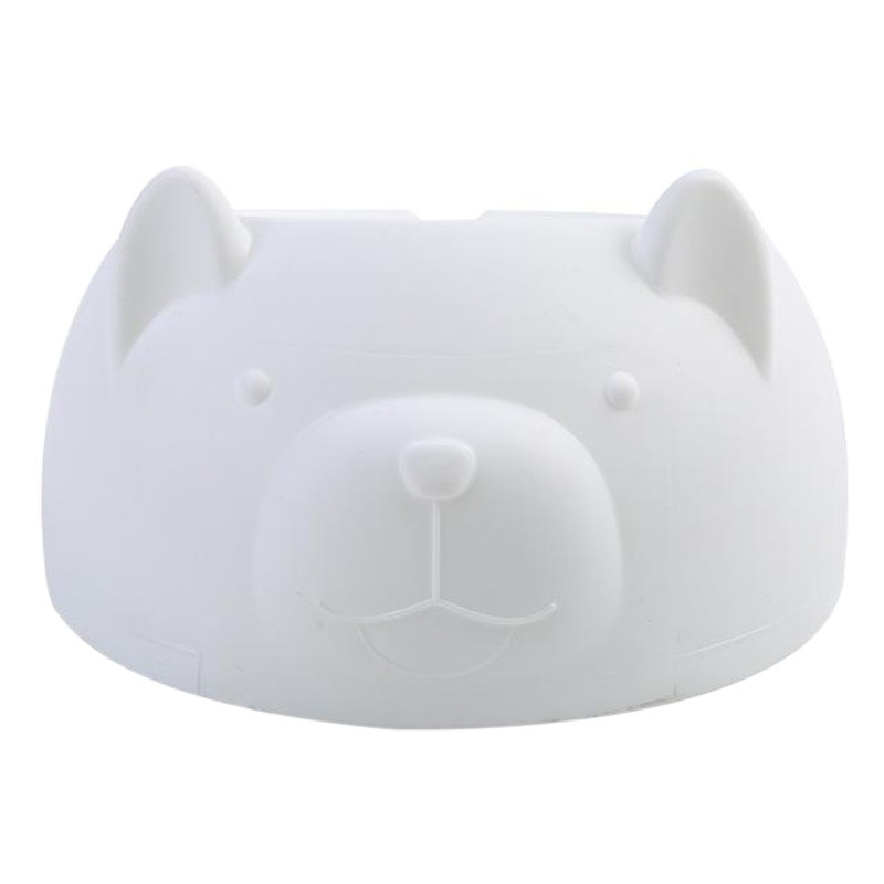 Directo de fábrica de oso de peluche de acero inoxidable perro tazón gato tazón de comida para perros de dibujos animados tazón de fuente de alimentación de una sola pieza de entrega