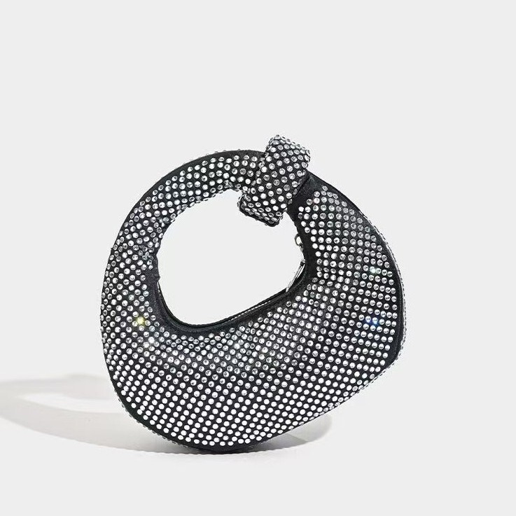 2026 New Model Shiny Rhinestone Handbag Hong Kong Direct Mail Women's Handbag Crossbody Bag