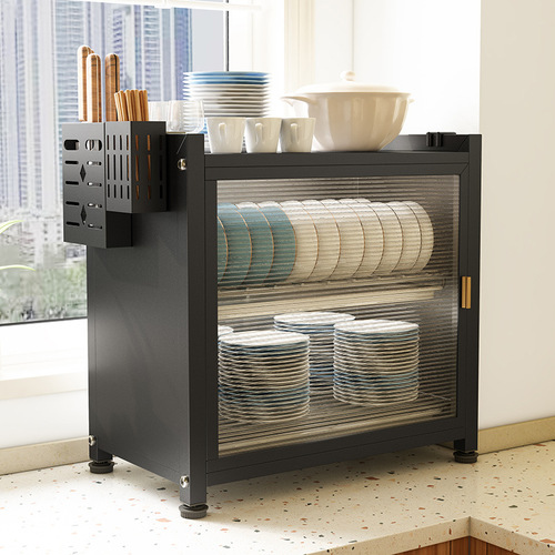 Kitchen bowl and dish storage rack, multi-functional dustproof bowl and dish cabinet, knife and chopstick bowl and plate drain storage rack, household