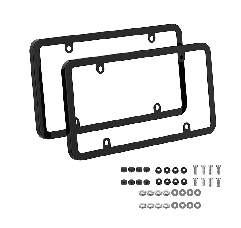 Cross-Border Hot Selling License Plate Frame American Standard License Plate Frame Car License Plate Plastic Base Car Modification Supplies American Standard License Plate Frame