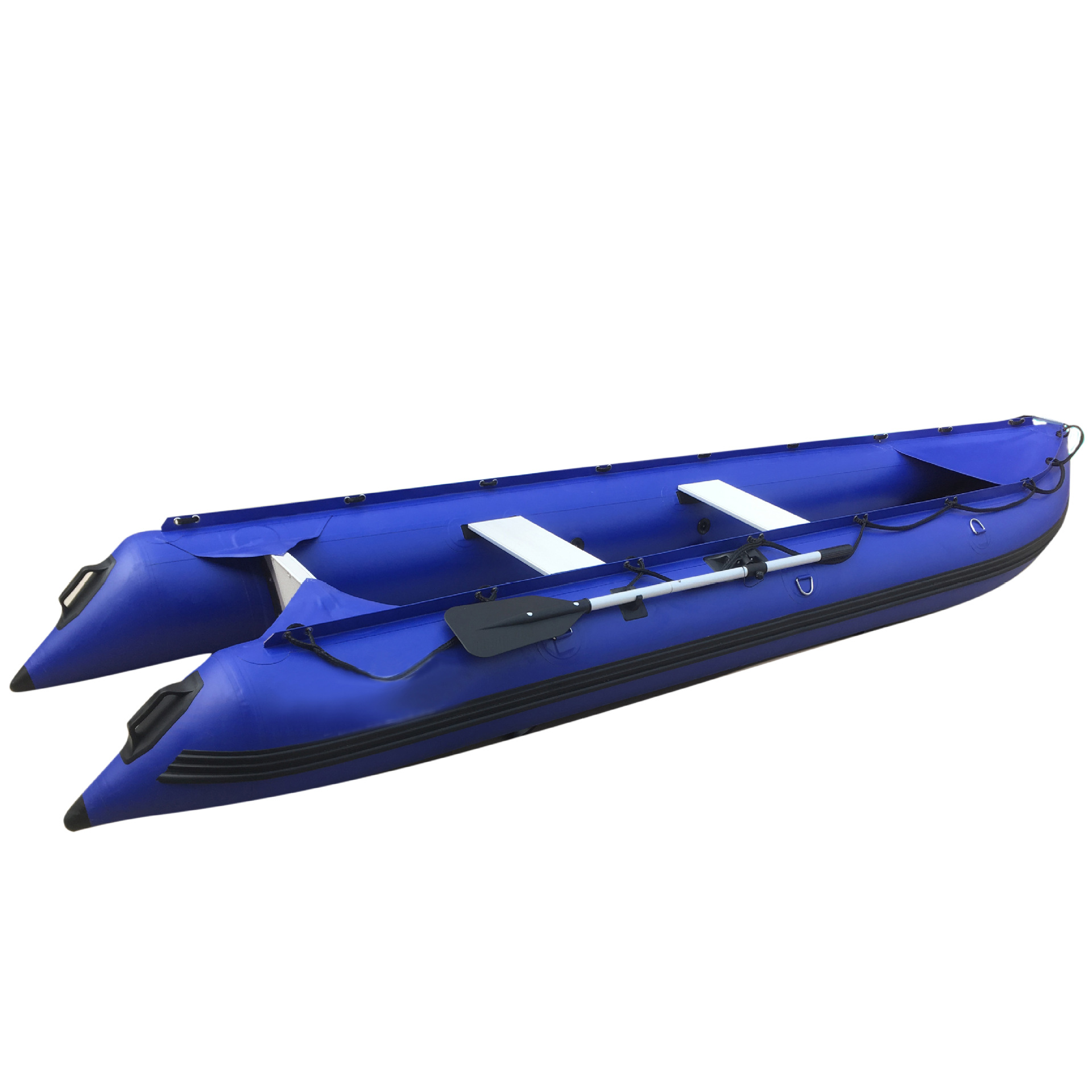 Cross-Border Supply Source Manufacturer Thickened Wear-Resistant Brushed Bottom Inflatable Foldable Rafting Lure Fishing Boat Kayak