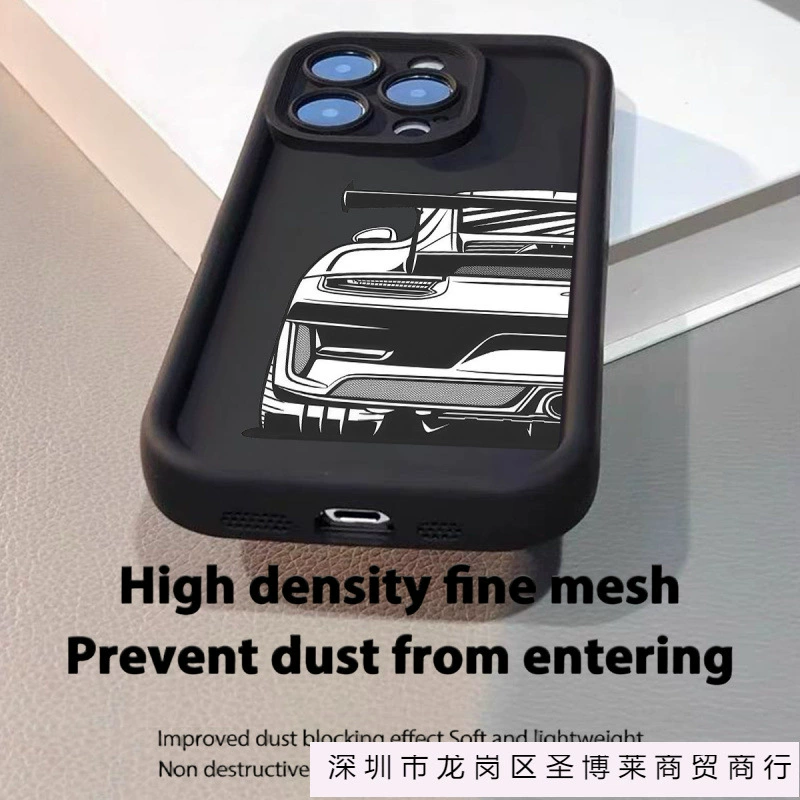 Чехол для iPhone THK (iPhone 7–17 Pro/Max/Air), принт гоночной машины, широкая совместимость