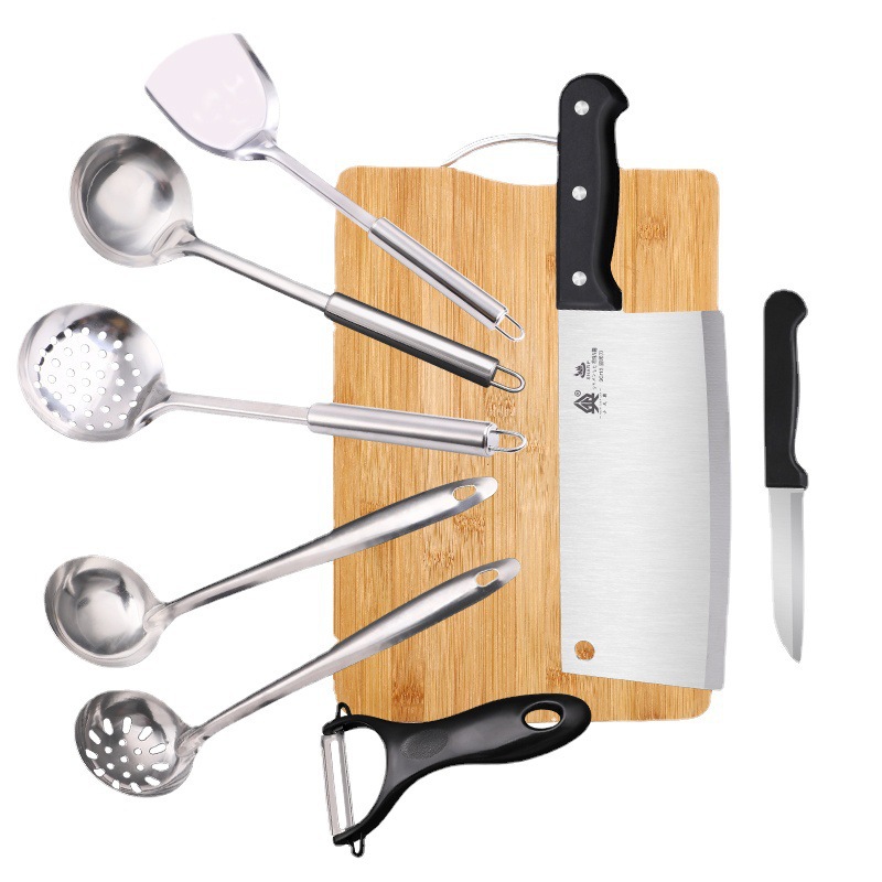 Corte de frutas cuchillo de cocina doméstico cuchillo de cocina 2 - en - 1 cuchillo de cocina Yangjiang conjunto de cuchillos de bambú moldeo por inyección