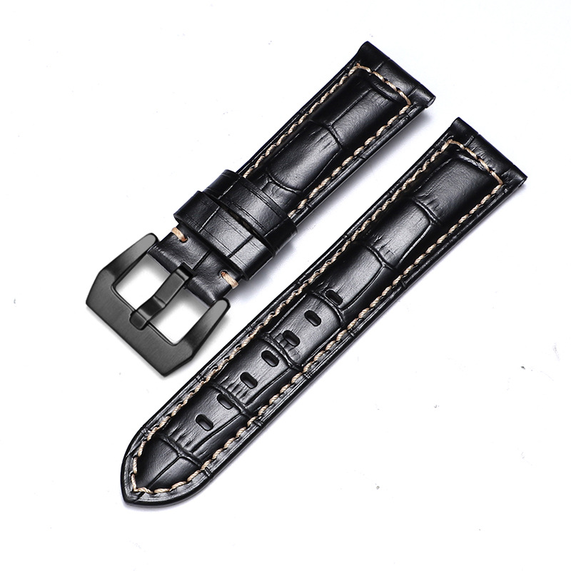 Aplicable iwatch correa de cuero genuino Apple correa de reloj applewatch8 Huawei GT3 Samsung S1 Pena Mar