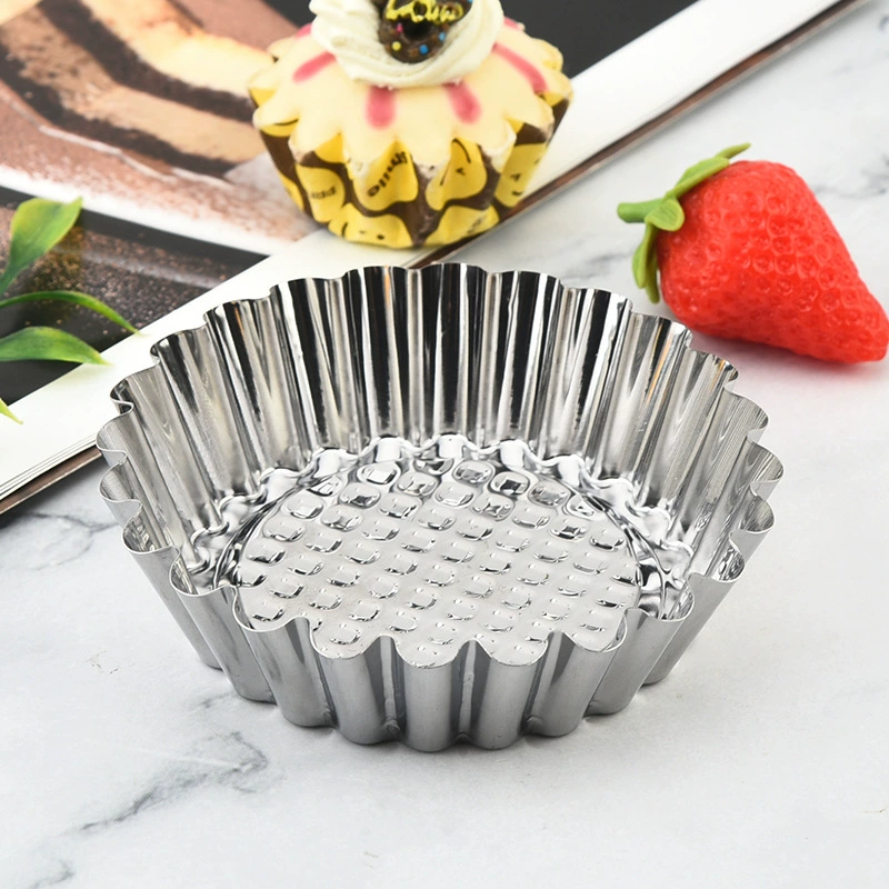 Нержавеющая сталь яичная форма кружева марфенская чашка кокосовое яйцо башня португальский пирог хризантема форма торт кухонный инструмент для выпечки