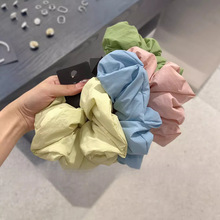 韩国泡芙蓬蓬枕头发圈欧若风小众头饰发绳奶油糖果色大号大肠发圈