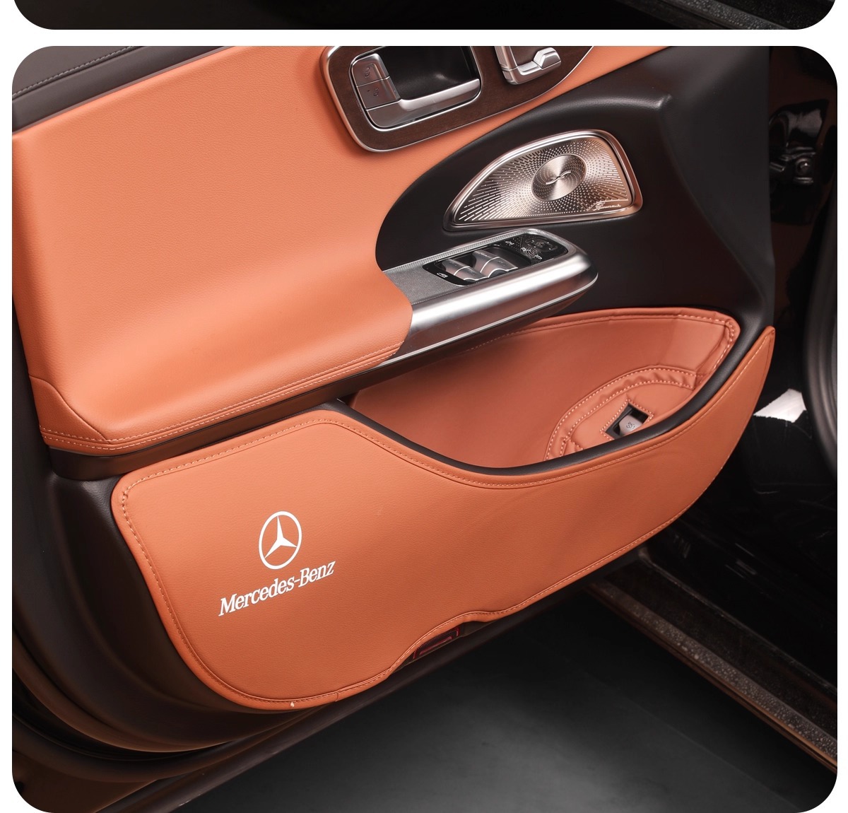 Suitable for Mercedes-Benz Door Anti-Kick Pads Glc300L C260L C200L Door Seat Protection Pads and Interior Accessories