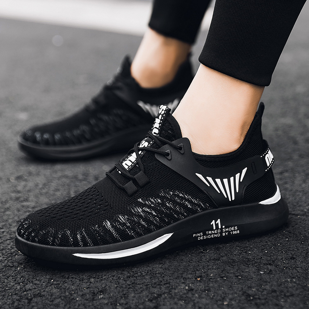 Scarpe da uomo Scarpe da tennis Scarpe da ginnastica Tessuto Mesh Assorbimento degli urti Calzature versatili e imbottite_voghion.com