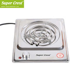 Super Crest 跨境欧规小型家用方形电热炉 多功能大功率加热电炉