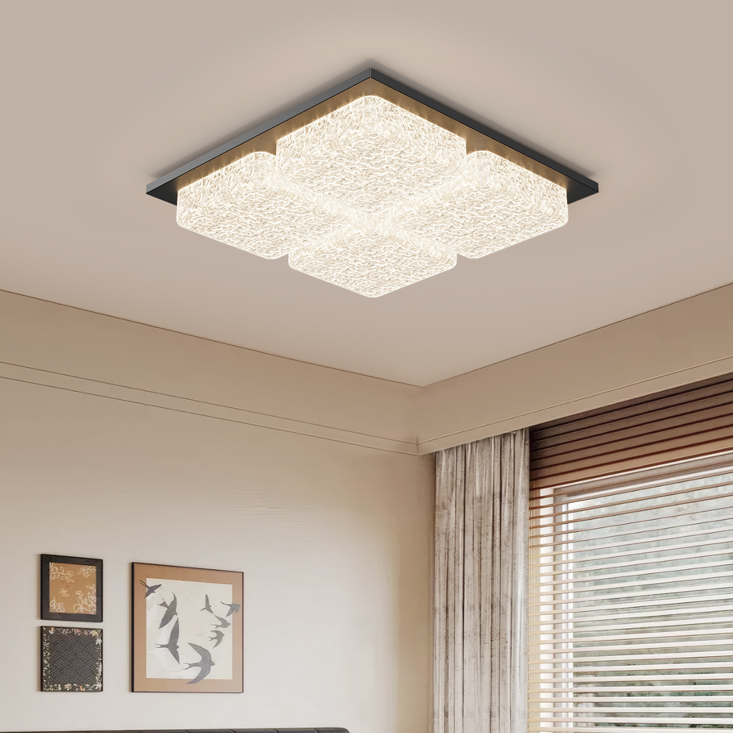 Luz de techo de la sala de estar de estilo medieval retrógrado de espectro completo retrógrado de lujo ligero italiano de alto nivel Zhongshan lámparas 293L
