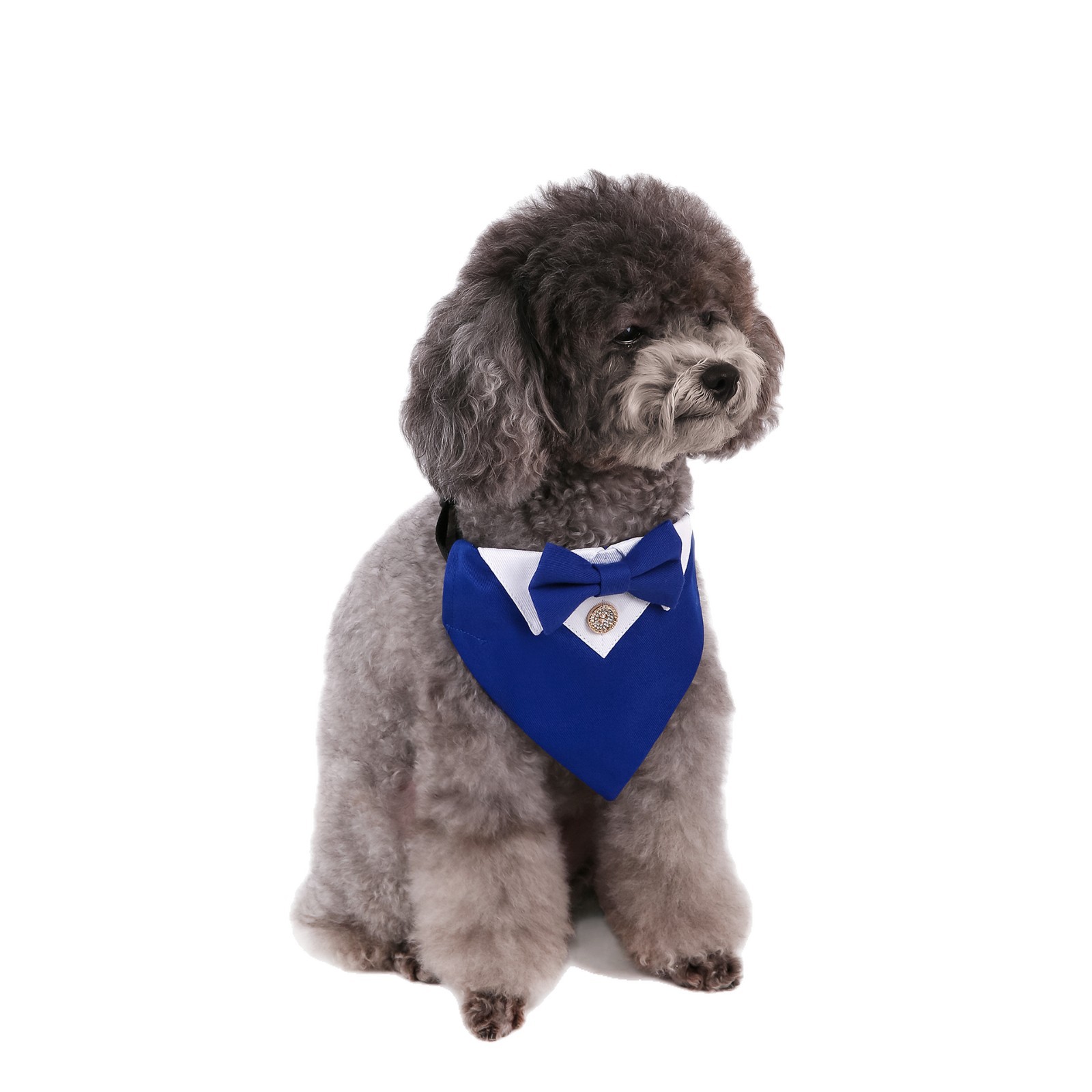 Navidad Año Nuevo transfronterizo perro británico estilo boda traje perro collar toallas de saliva para mascotas toallas de triángulo