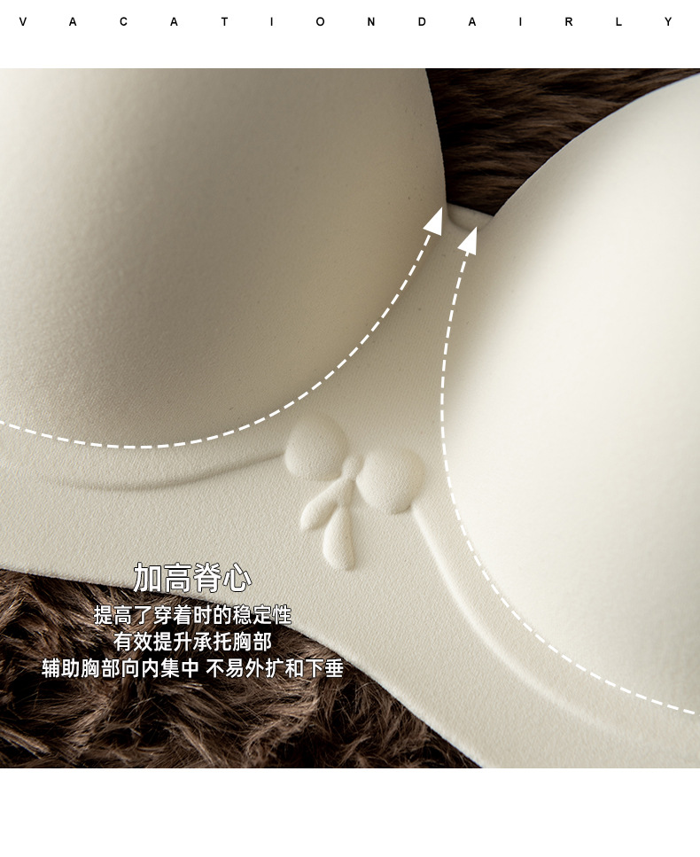 无痕半杯内衣女小胸聚拢显大舒适无钢圈收副乳加厚外扩果冻文胸罩-阿里巴巴