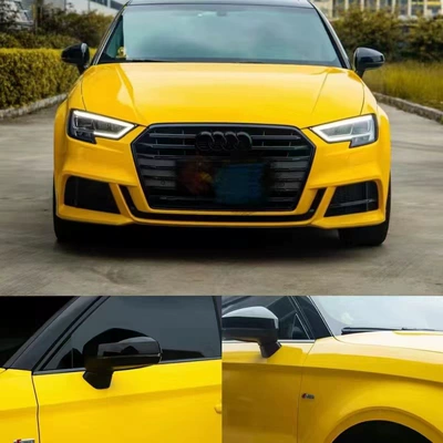 Car paint protective film: Car Roll Film - pet-material-crystal-sunflower-yellow-165m