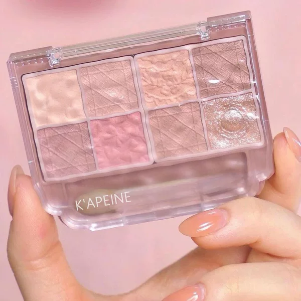 Capel Eight-Color Eyeshadow Pearlescent Matte Relief Silkworm Beginner Versatile Eye Makeup Cross-Border Ins European and American Makeup