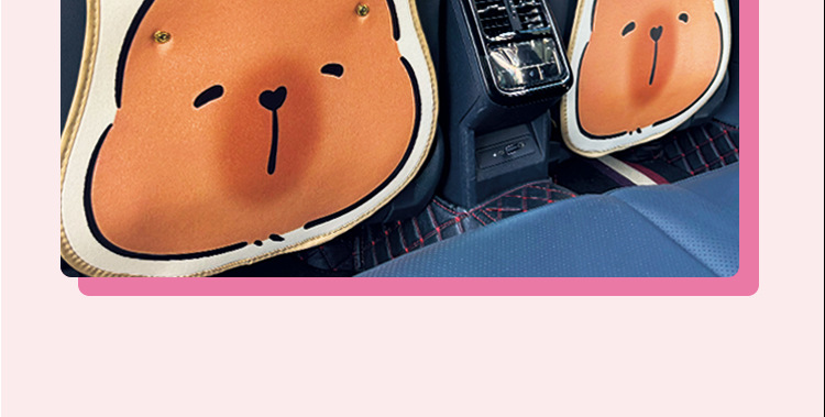 West Highland Car Seat Back Anti-Kick Pad Wear-Resistant Waterproof Durable Leather Protective Pad Universal Cartoon Cute for All Seasons